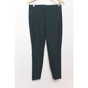 MM. Lafleur Teal Deep Sea Color Pants Size 8 Side Zip Stretch Flat Front NEW